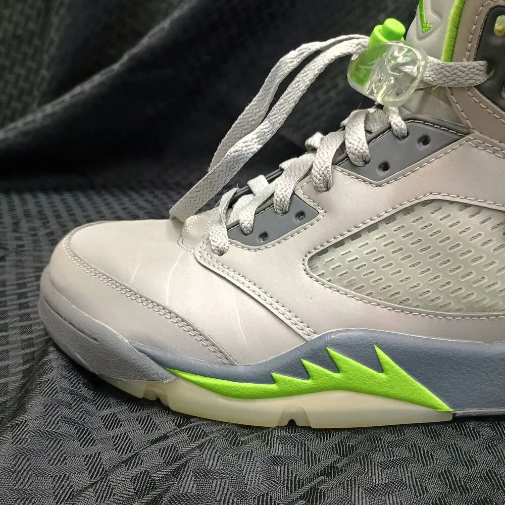 Nike Air Jordan 5 Retro Green Bean Mens Size 10 Used No Box  DM9014-003